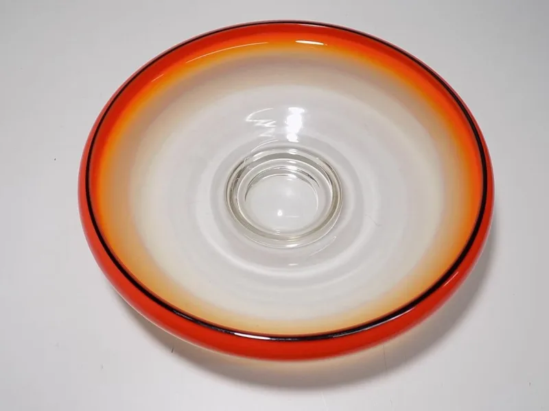 Seltene große WMF Ikora Art Deco Schale Rot-Schwarz Bauhaus Design 20.Jhd