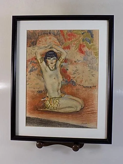 ORIGINAL NUDE AKT ART NOUVEAU EDOUARD CHIMOT 1880-1959 FARBLITHOGRAPHIE 20.JHD