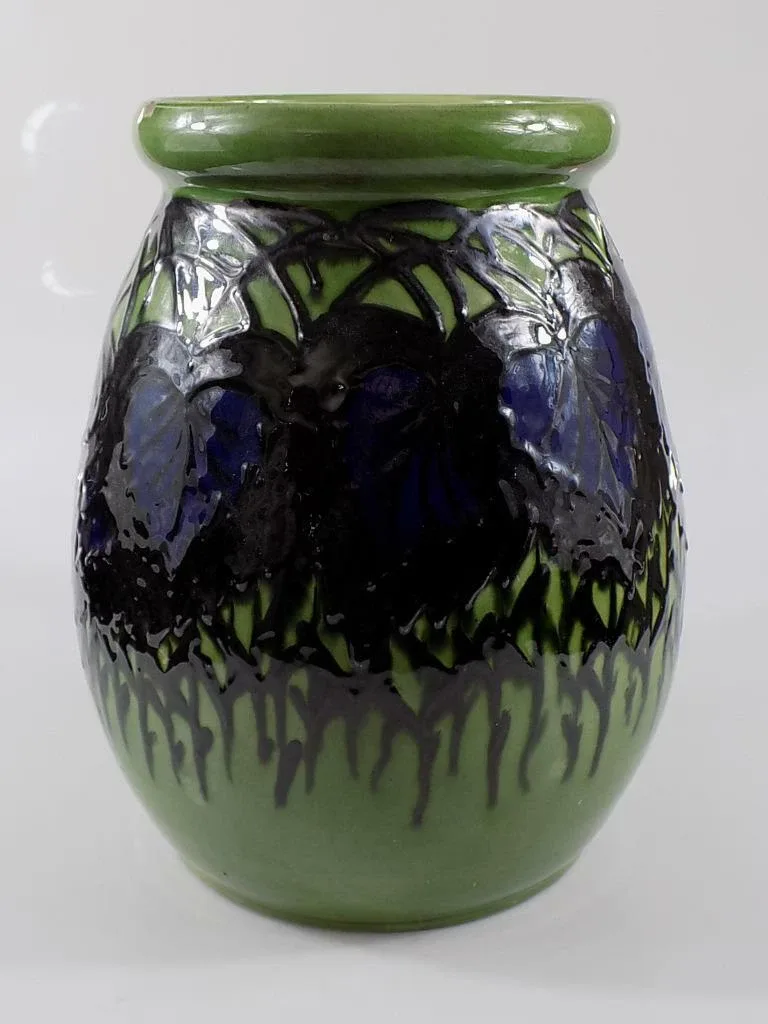 Jugendstil Vase Ktk Kandern Tonwerke Laeuger Art Pottery Vintage 20.Jhd