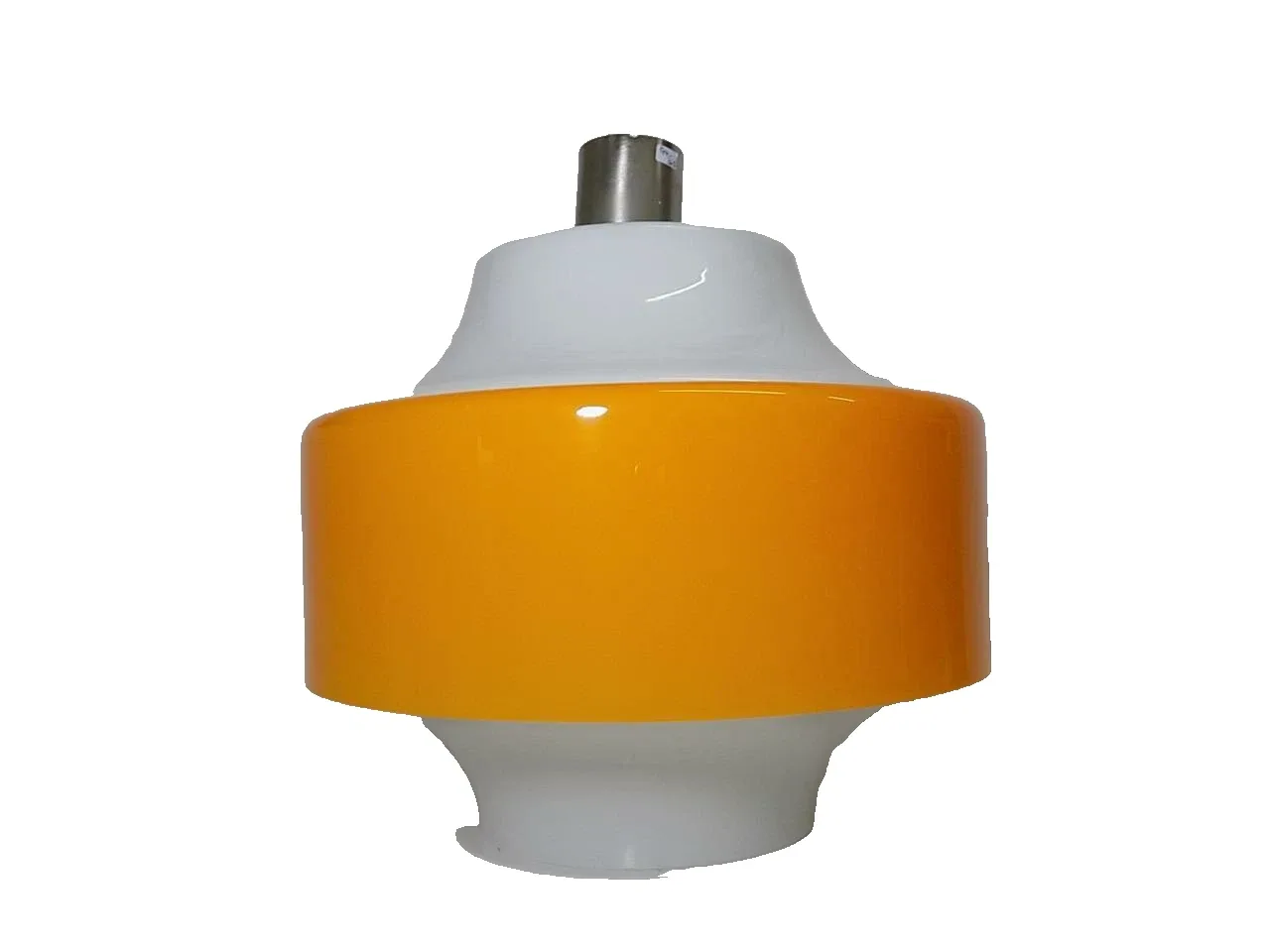 VINTAGE PANTON ÄRA STUDIO DECKENLAMPE MILCHGLAS ORANGE SPACE AGE LEUCHTE 70er