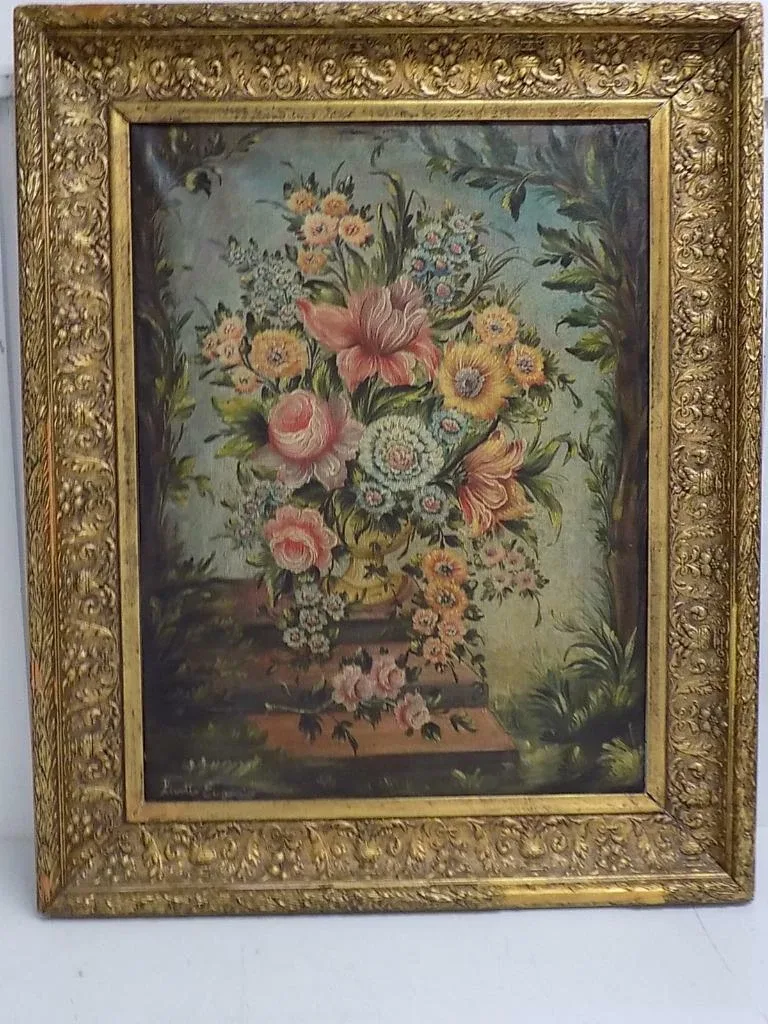 Barock Altmeister Ölgemälde Italien Stillleben Sign.Eugenio Malerei Rare 18.Jhd