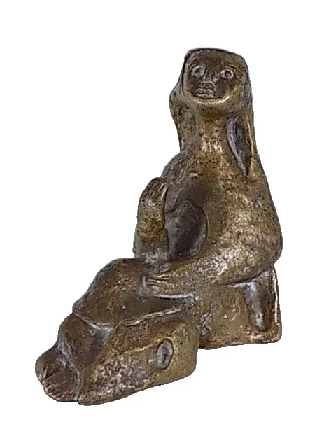 Kunstobjekt Antik Sakrale Figur Strassacker oder Fehrle Bronze Skulptur 20.Jhd
