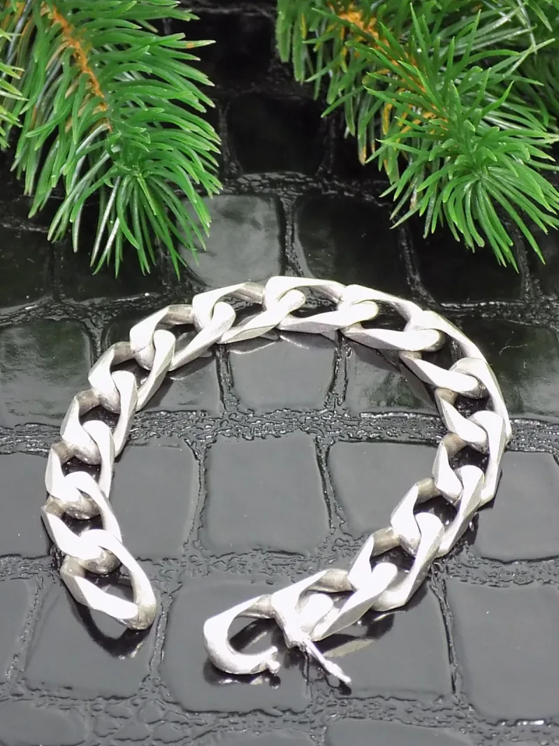 Vintage massiv Panzerarmband 835er Silber Andreas Daub bracelet Silver Modernist