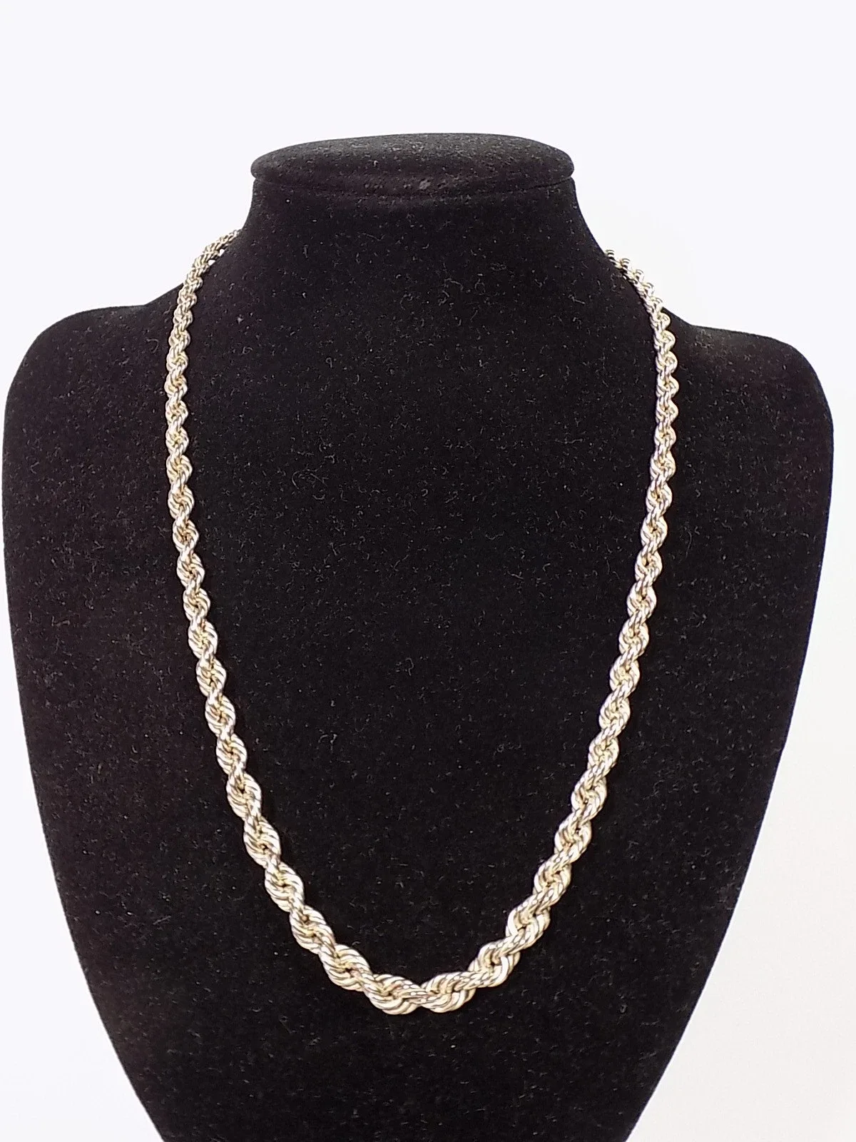 Vintage edle Halskette 925er Silber Kordelkette Designschmuck unisex Schmuck