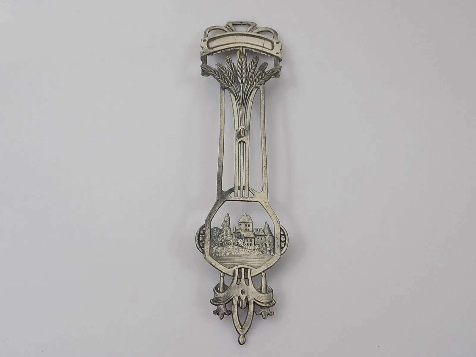 Rare Vintage Original Jugendstil Zierbeschlag Motiv Floral Metall Applikationen