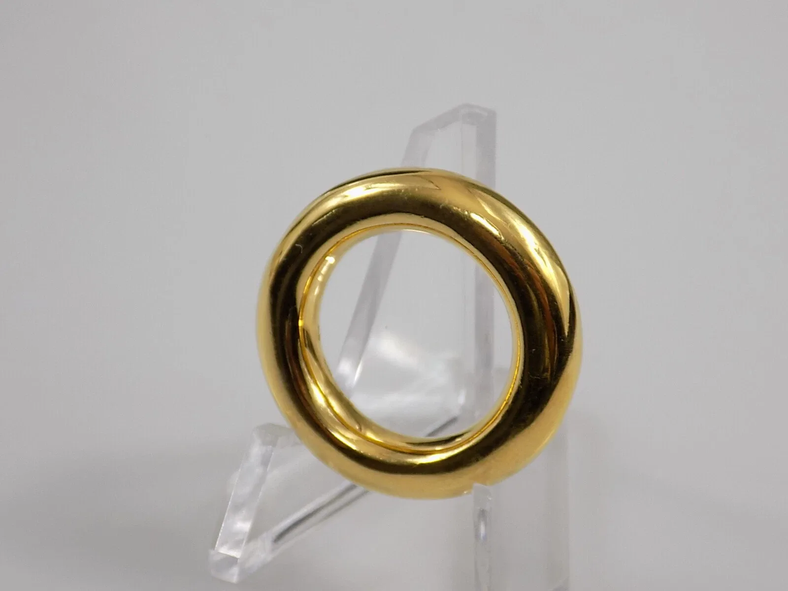Eleganter Skielka 925er Sterling Silber Vergoldet Ring massiv Designschmuck