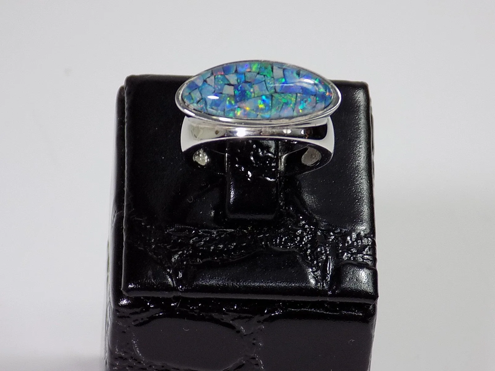 Top Designer Ring Opal Mosaik 925er Silber Kerstin Michaelsen Designschmuck