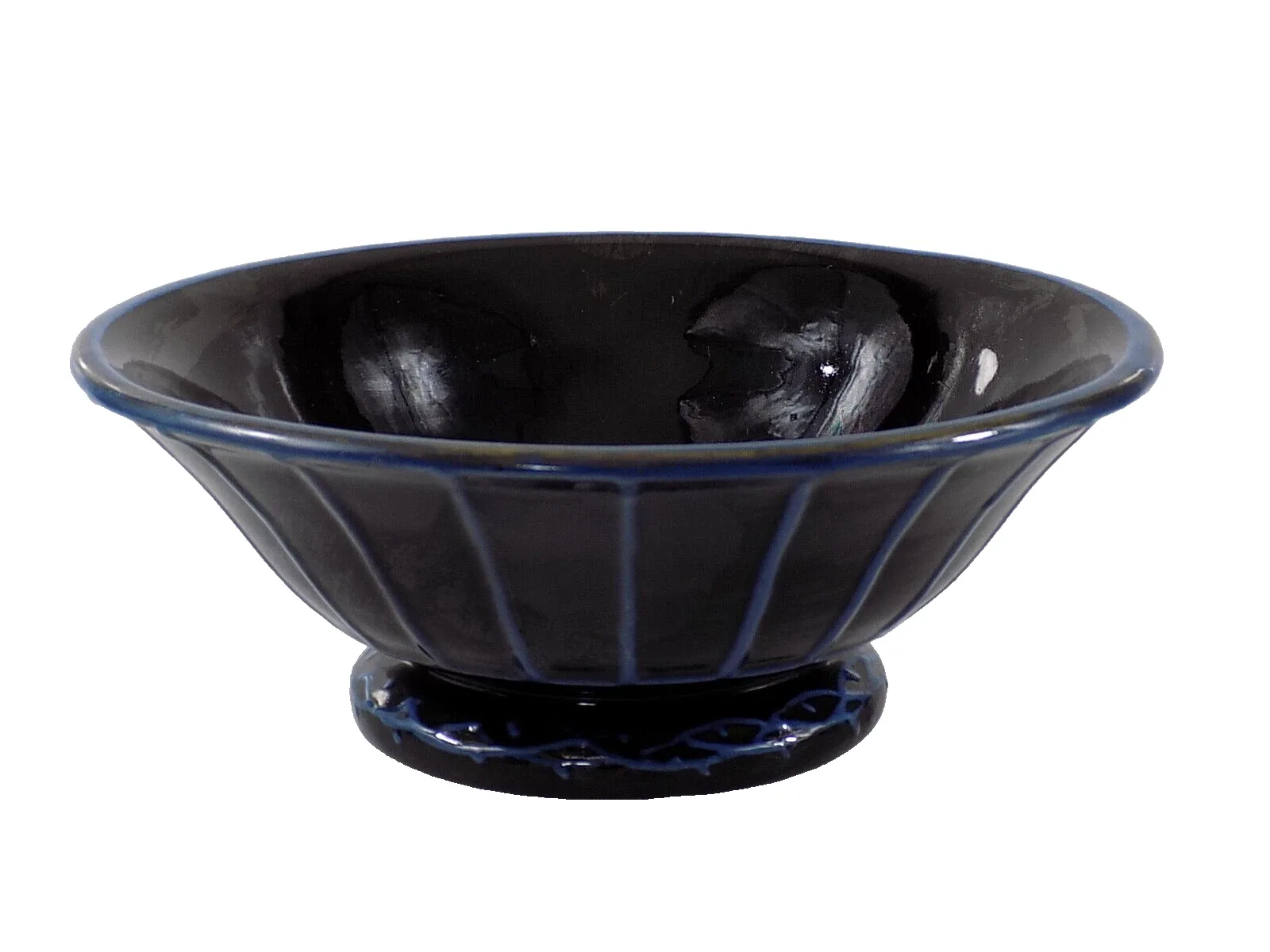 VINTAGE ART DECO SCHALE KTK KANDERN ART POTTERY STUDIOKERAMIK BLAU NR.775 B