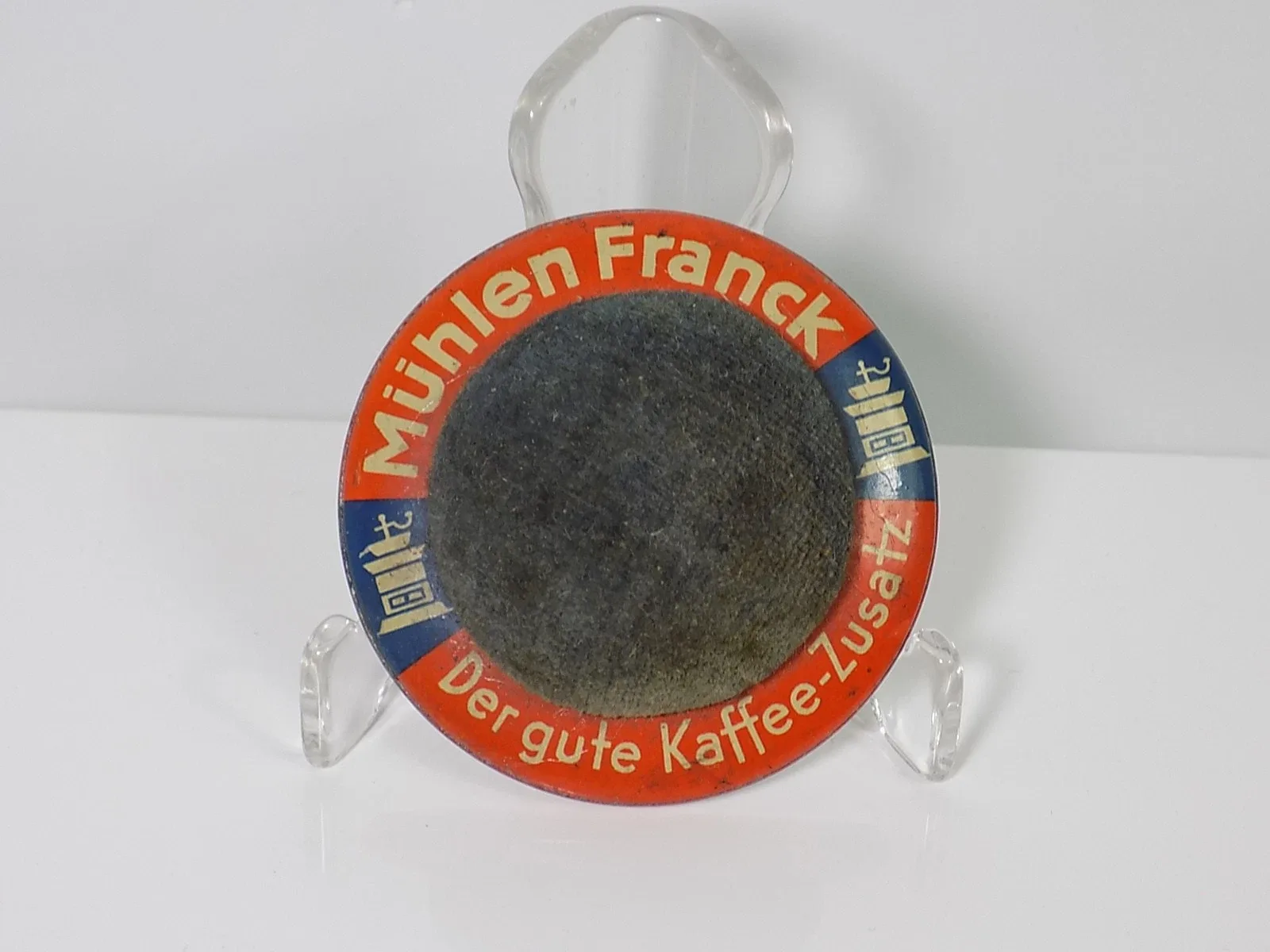 Vintage Reklame Mühlen Franck Der gute Kaffee-Zusatz Nagelkissen Werbung