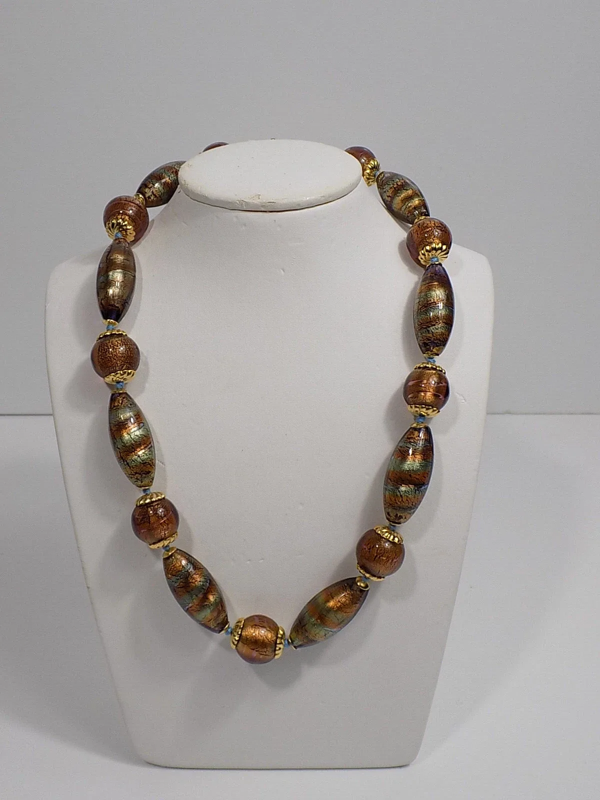 Collier Damen Edelstein Halskette Labradorit Karabiner 375er Gelbgold Design