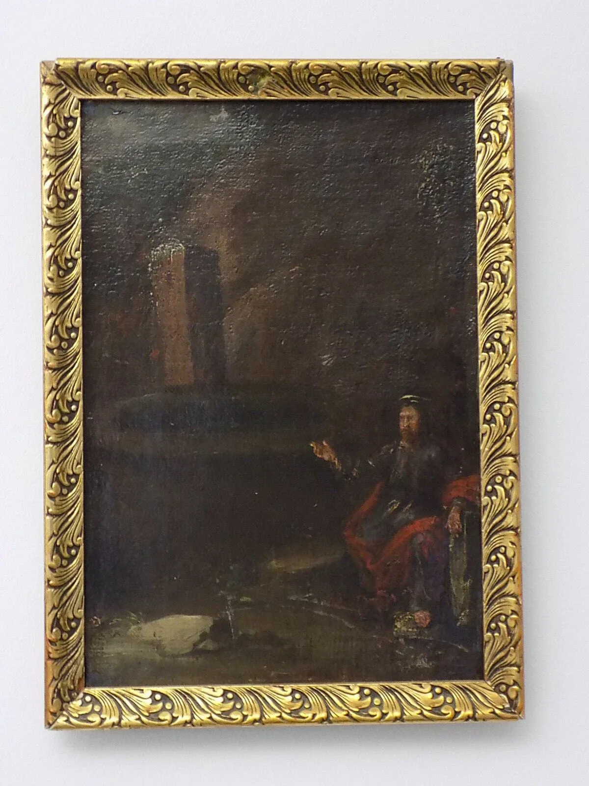 BAROCK ALTMEISTER ÖLGEMÄLDE ZENE TURM DEUTSCH ITALIEN ÖLBILD HOLZRAHMEN 18.JHD