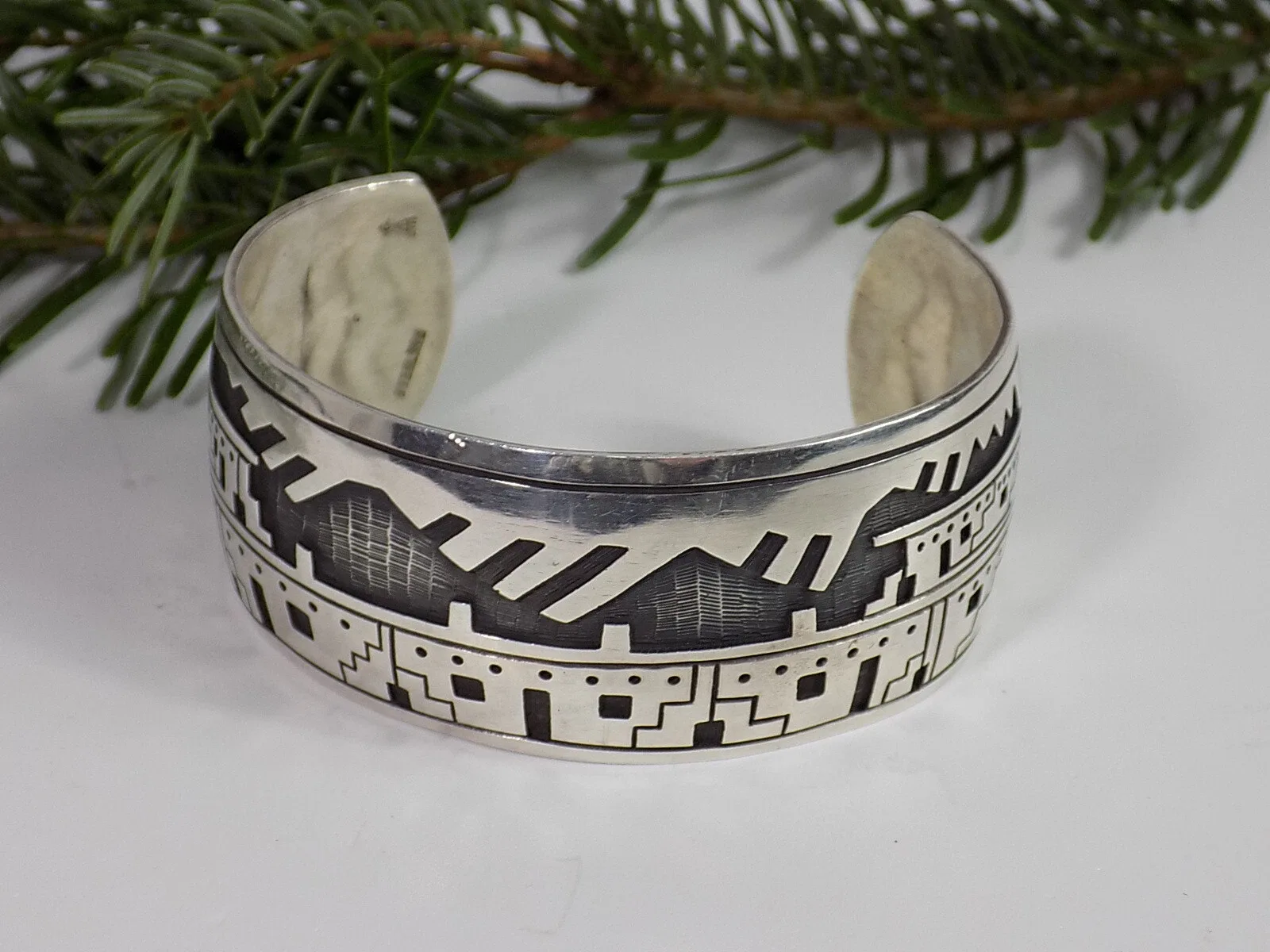 Vintage original Navajo Armband Bracelet Sterling Silber American Nativo Arts