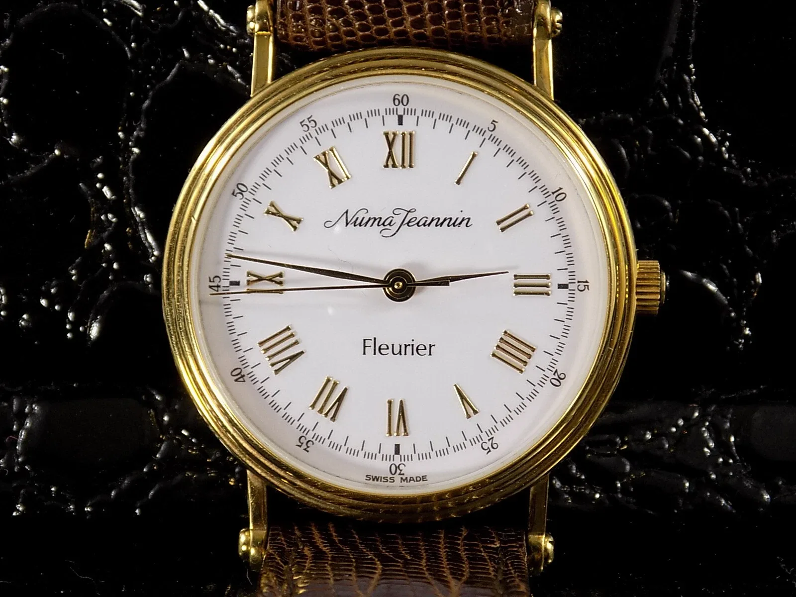 Vintage Elegante Uhr Numa Jeannin Fleurier DAU Edition Antiquite No.103/999