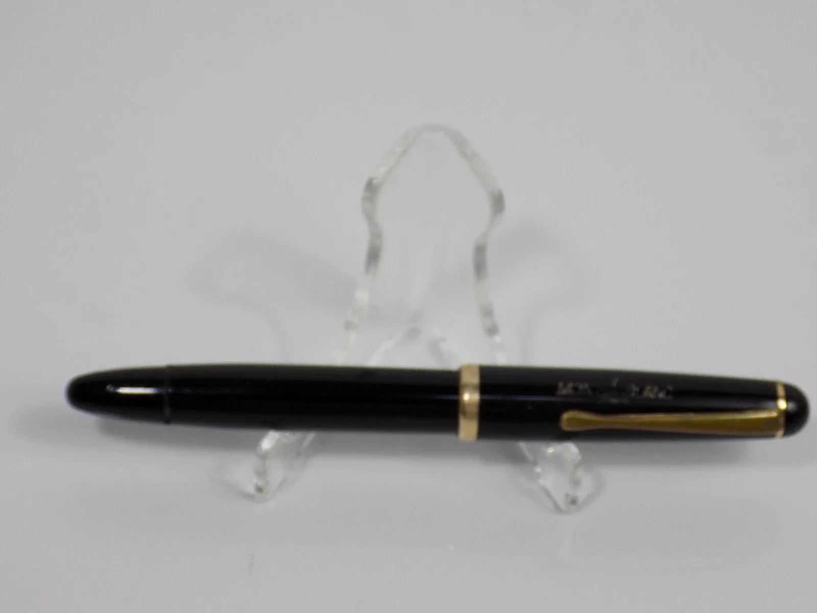 Vintage Montblanc 3-42G Kolbenfüller 585er Goldfeder Schwarz Old Style Füller