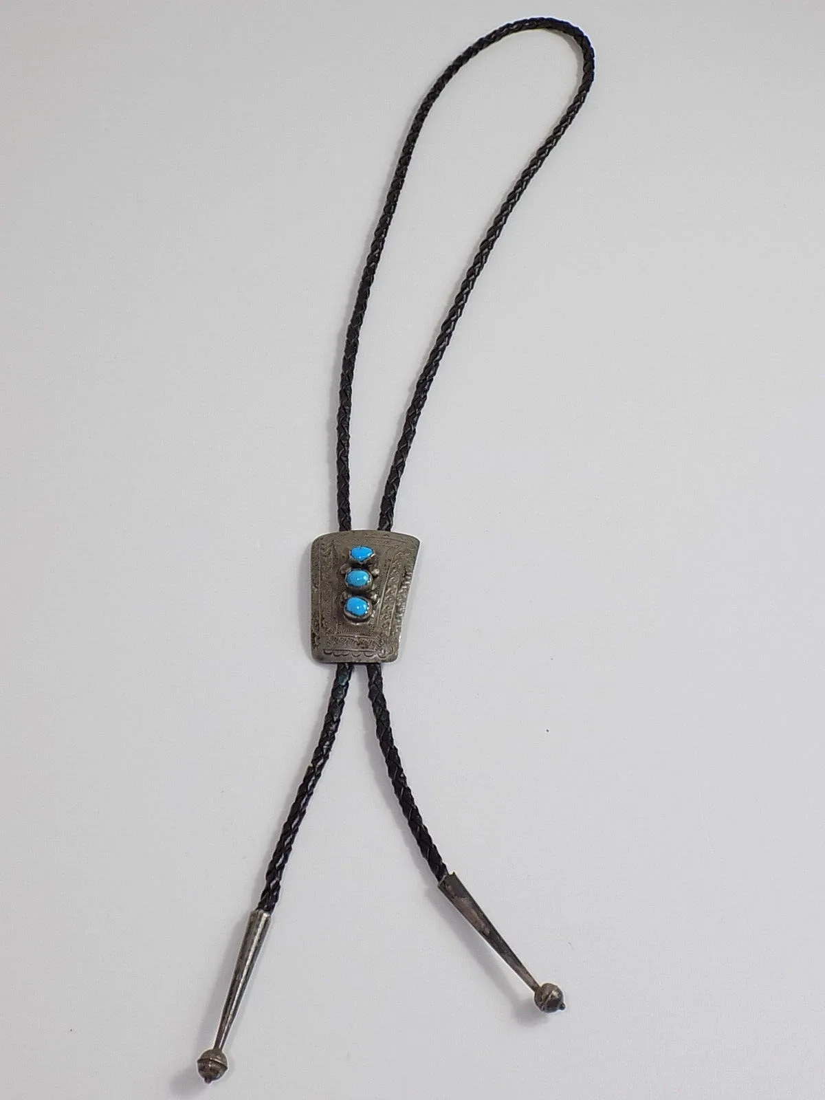 Indianer Schmuck Navajo Brosche Turkis Bolo Tie Sterling American Nativo Arts