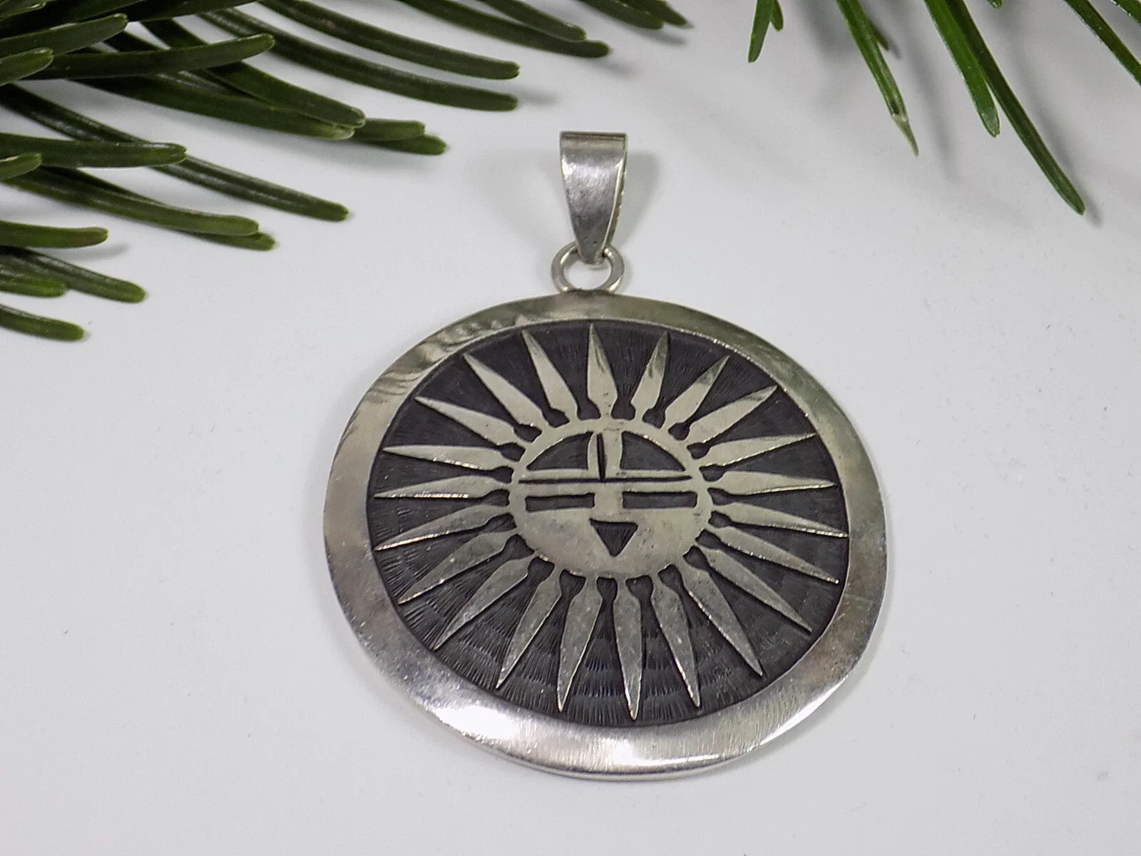 Original Navajo Anhänger Sterling Silber American Nativo Arts