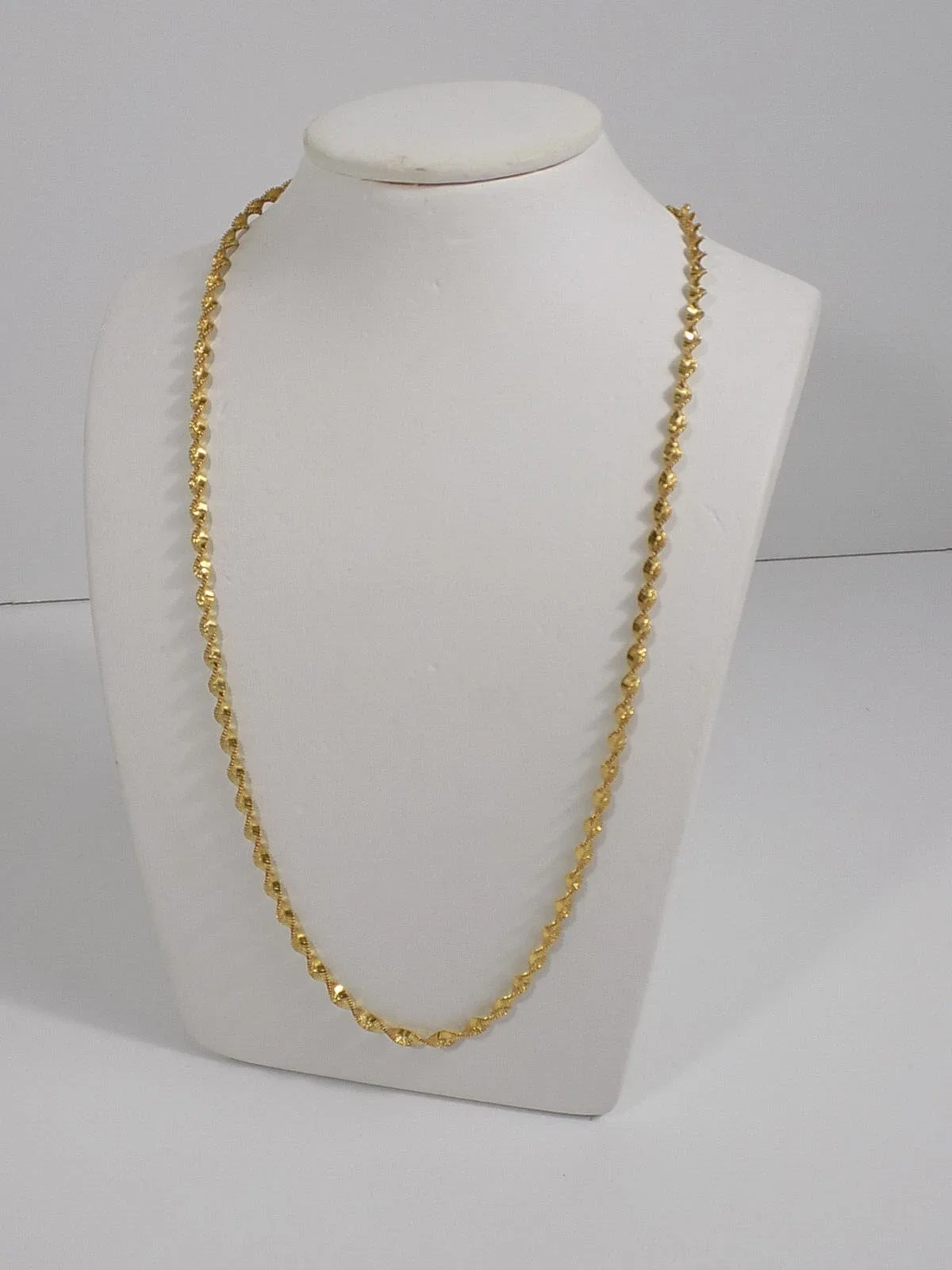 Vintage Edle Unisex Kordelkette ARU Designschmuck 925er Silber Vergoldet