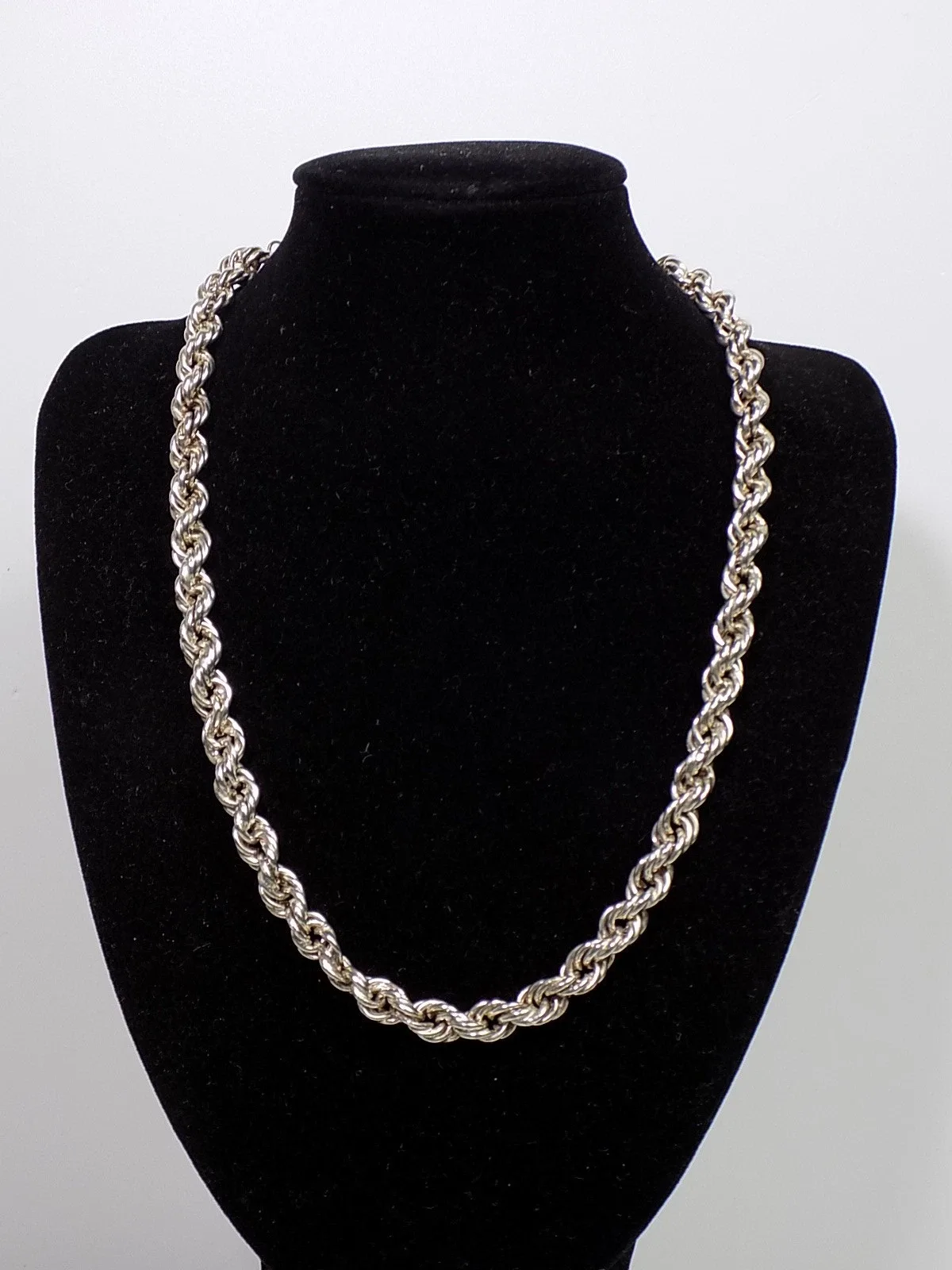 Vintage edle Halskette Kordelkette 925er Silber Designschmuck unisex Schmuck
