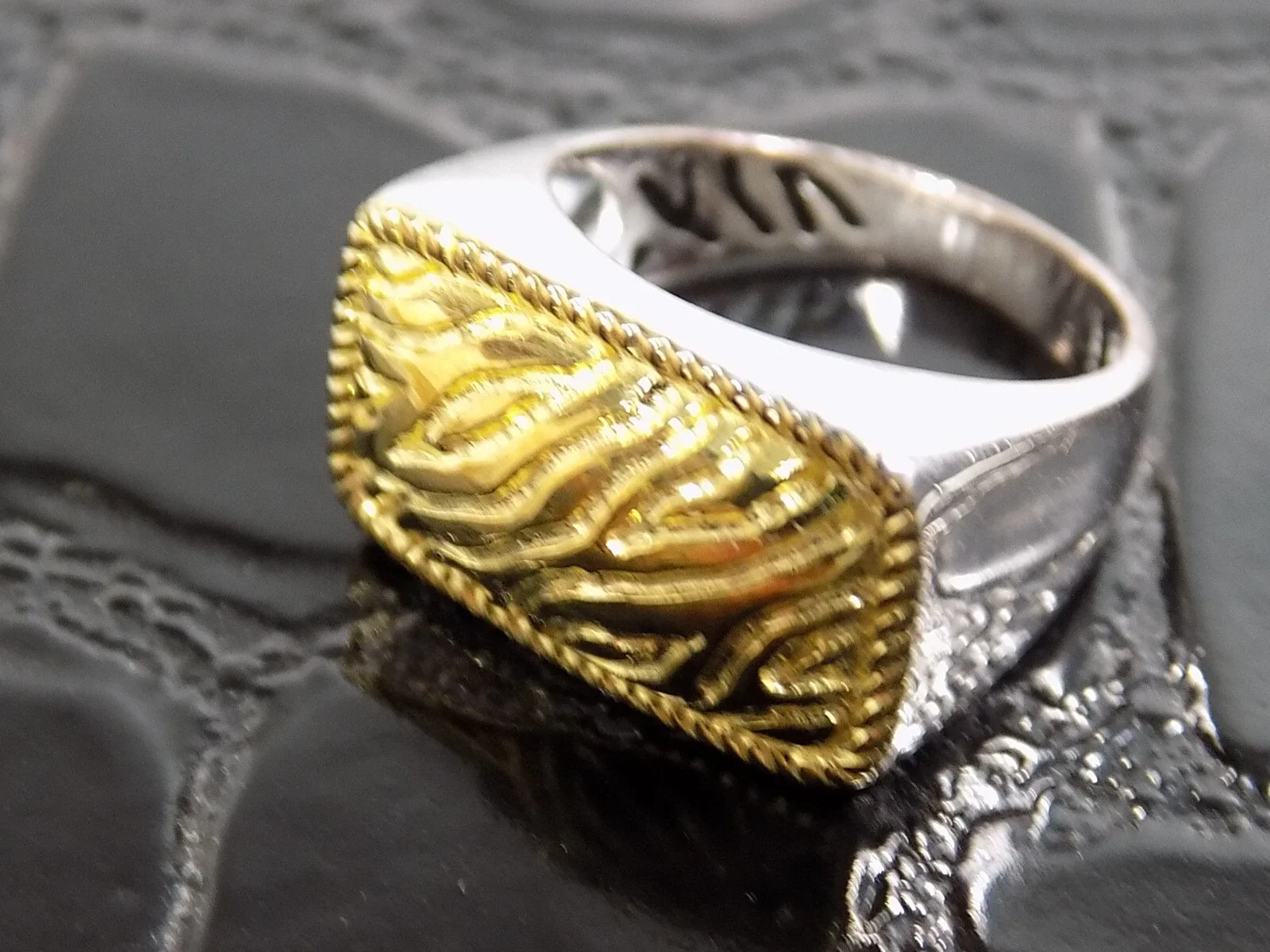 Vintage eleganter David Sigal Ring 925er Silber Designer Schmuck unisex